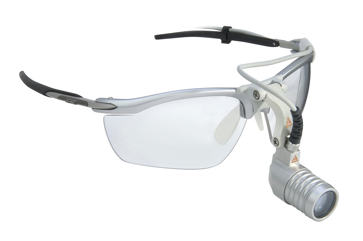 Heine LED MicroLight на очковой оправе S-Frame