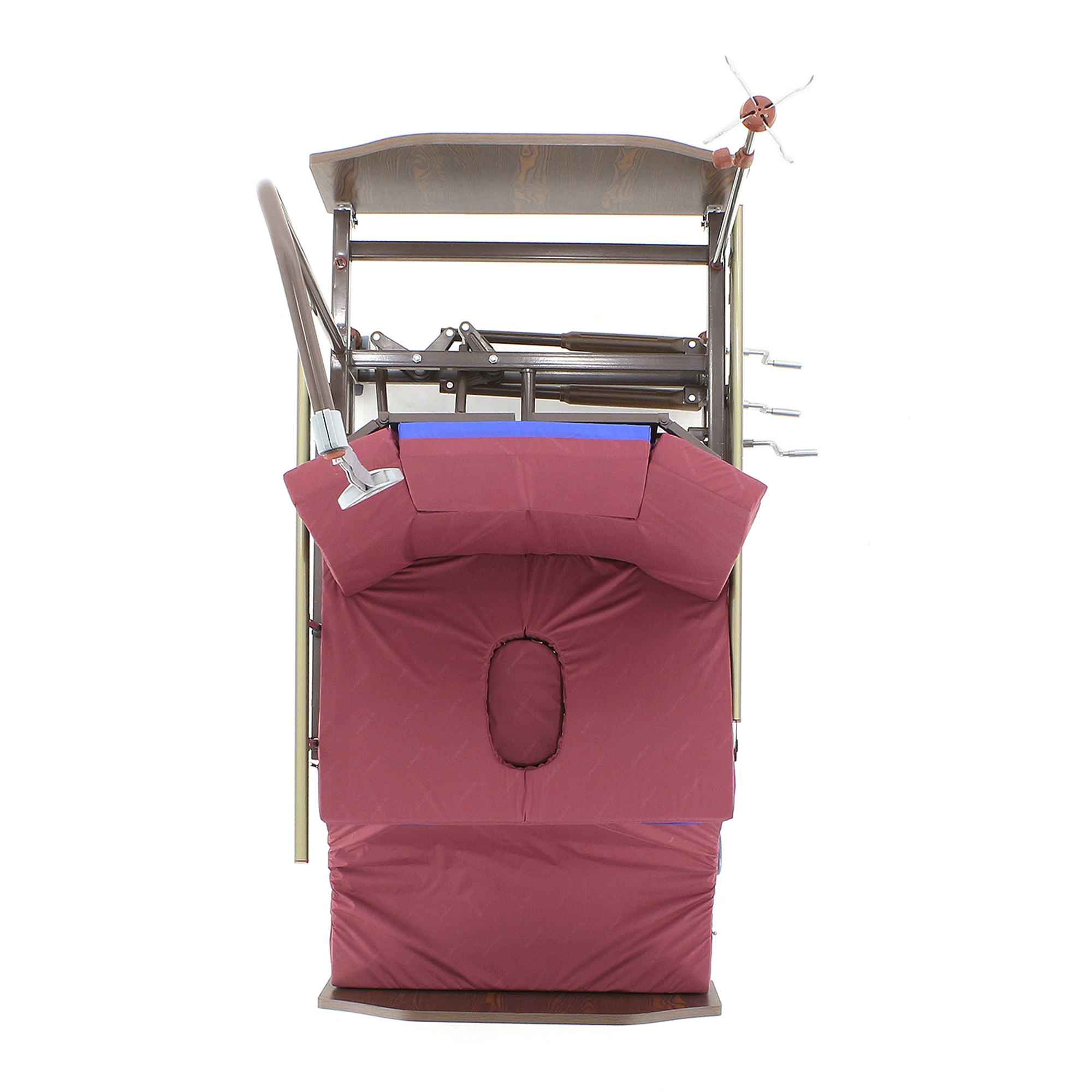 Med-Mos Е-45А (ММ-5124Н-10) с боковым переворачиванием, туалетным устройством и функцией «кардиокресло» - изображение №3