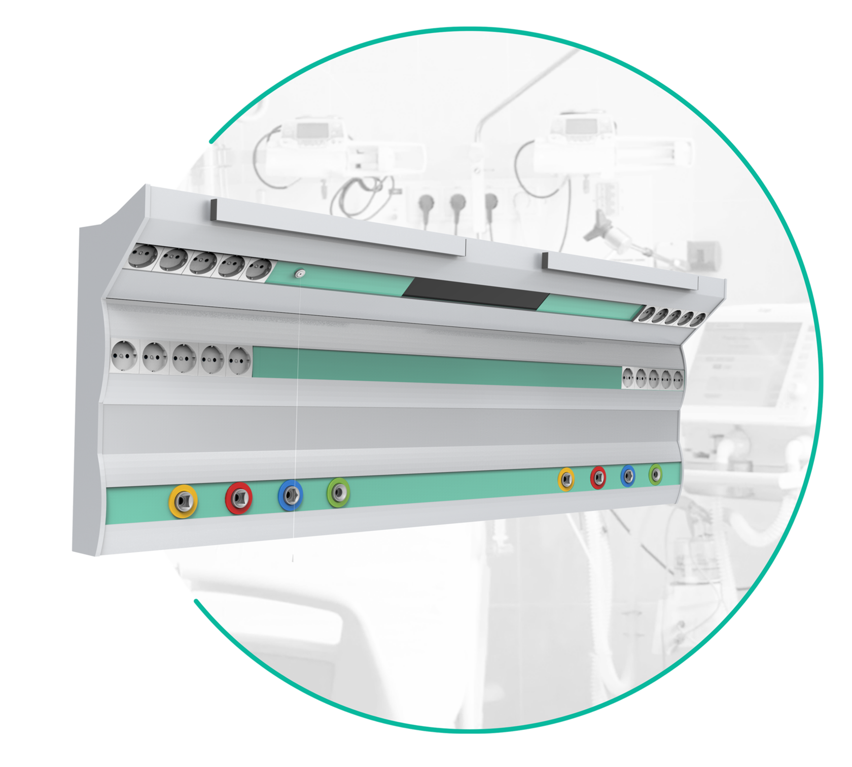 VITA настенная реанимационная двухрядная от 800 мм до 1600 мм - изображение №2