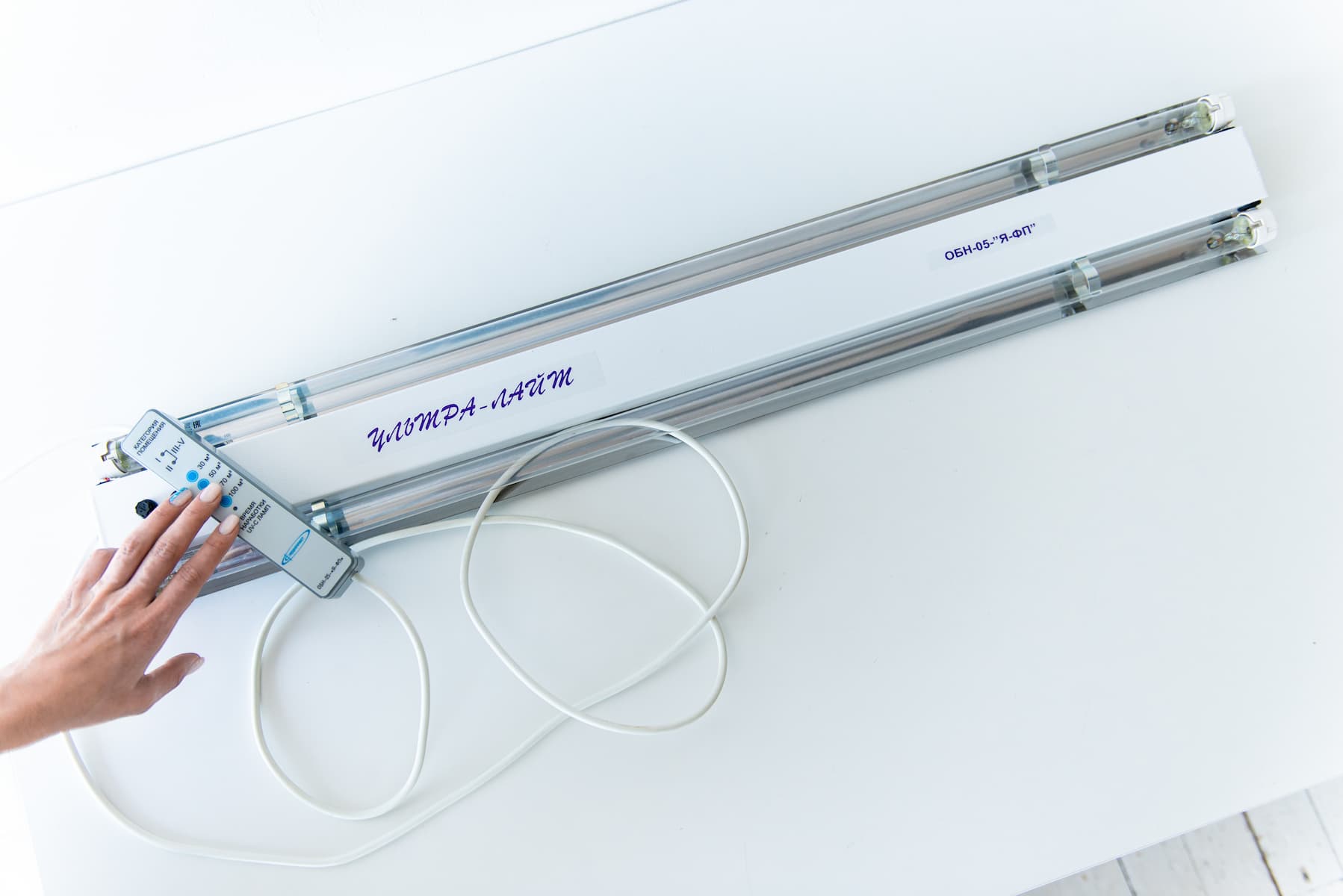 Облучатель УФ-бактерицидный двухламповый настенный ОБН-05-"Я-ФП" - изображение №2