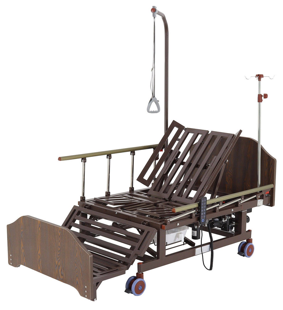 Med-Mos DB-11А с боковым переворачиванием, туалетным устройством и функцией «кардиокресло»