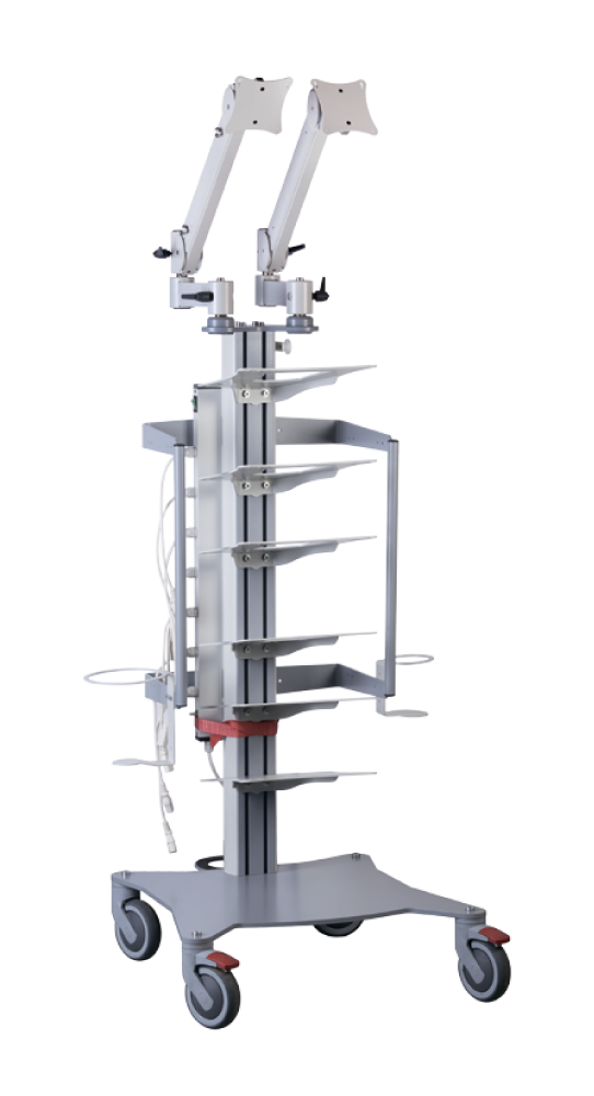 ЭФА-М (с колесной платформой, креплениями для баллона и поворотным кронштейном для монитора)