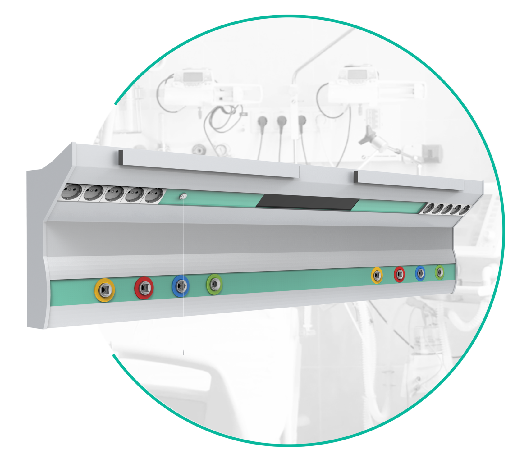 VITA настенная реанимационная однорядная от 800 мм до 1600 мм - изображение №2