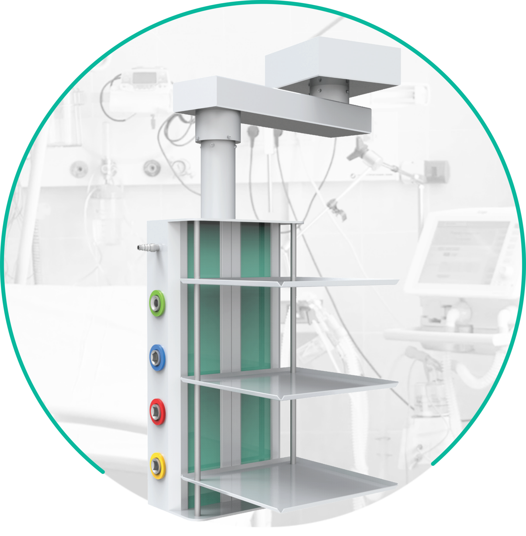 VITA потолочная анестезиологическая одноплечевая - изображение №2