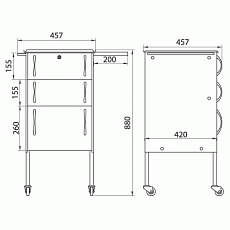 Электра малый однотумбовый СИА-01 (М)