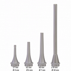 Длинные закрытые металлические воронки Specula