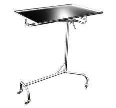 Медицинские столики и тележки Электра с полкой 745х510 усил. на 4-х колесах СИО-01 (Б-ус4)