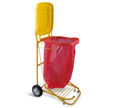 Медицинские столики и тележки Стойка-тележка для сбора и транспортировки отходов в пакетах