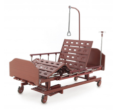 Медицинские кровати Med-Mos E-31 (ММ-3024Н-00) 3 функции с растоматом и полкой
