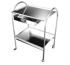 Медицинские столики и тележки СИ 2-01 (2Н-1) 2 полки 1 ящик