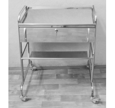 Медицинские столики и тележки Электра 2 полки 1 ящик СИя 2-01 (2-1)к